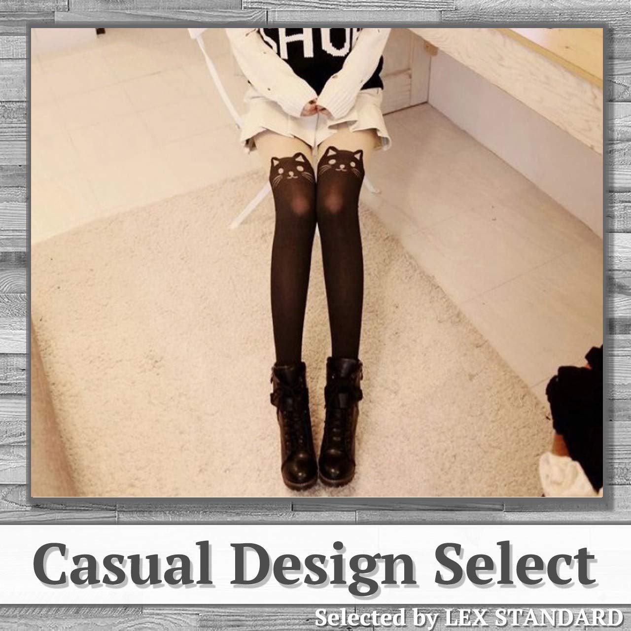 Amazon.co.jp: LEX STANDARD(レックス スタンダード) ねこ 猫 タイツ